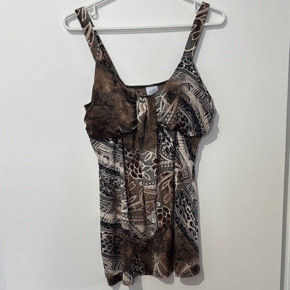 Suzy Shier Vintage Y2K Tribal Print Camisole - Picture 2 of 2